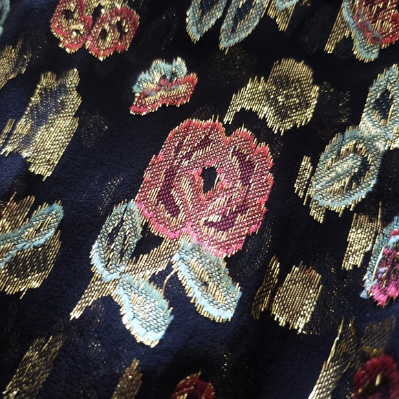 NWOT Veronica Beard Joyce Metallic Floral Silk Jacquard Blouson Sleeve B… - Picture 5 of 14
